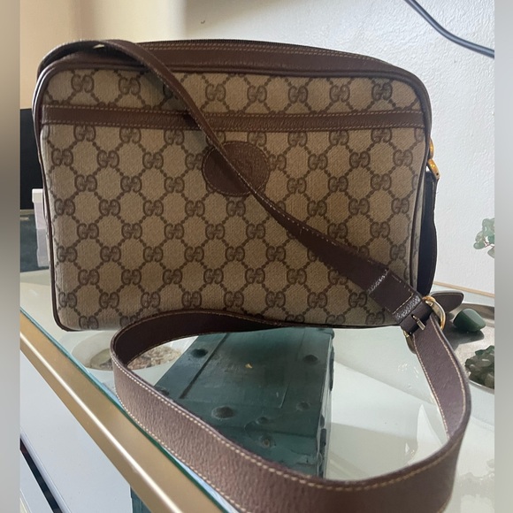 Gucci Leather Bag with Brown Accents - Picture 1 of 14